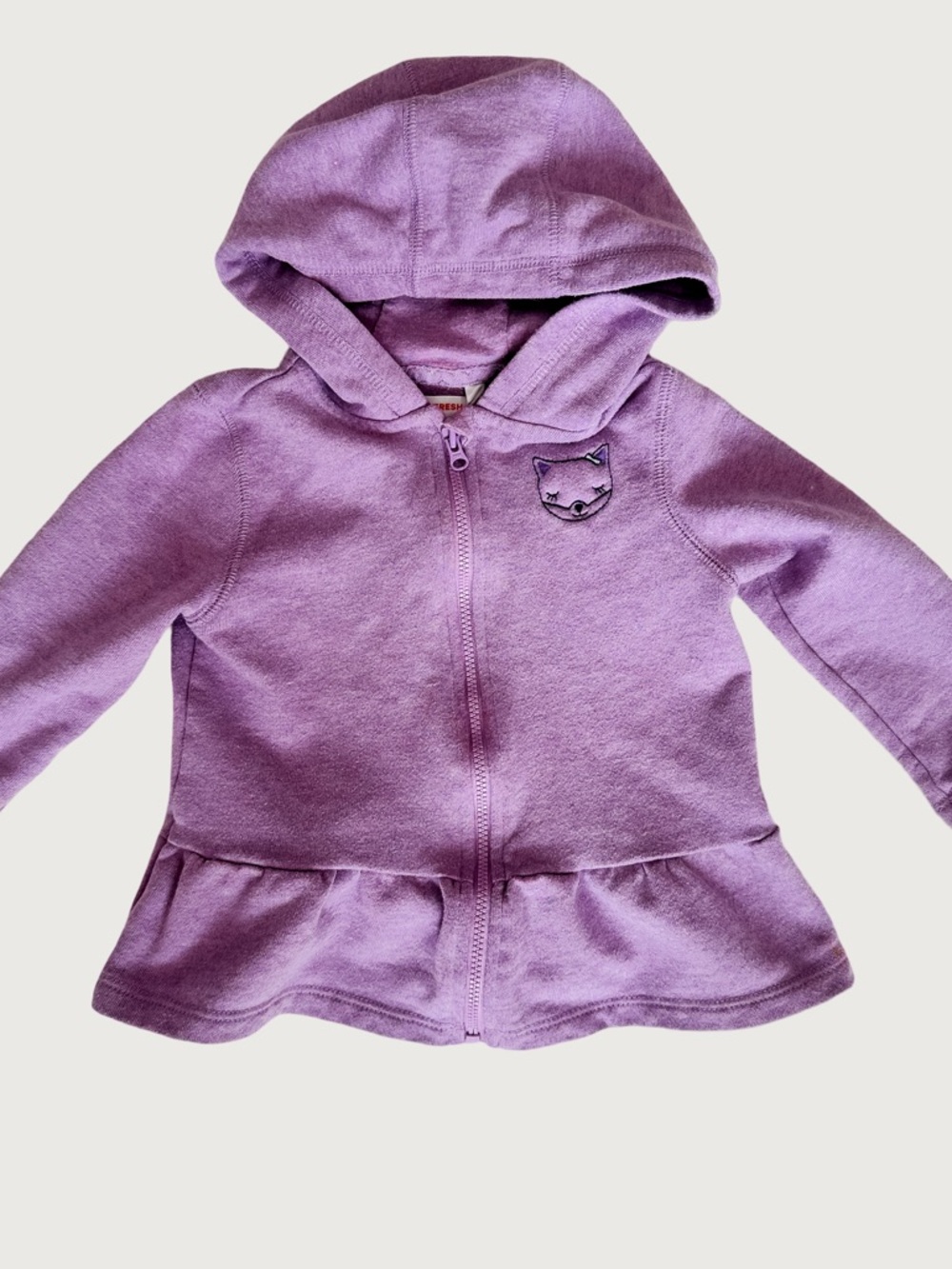 JOE FRESH |  girl purple zip up sweater | 24M